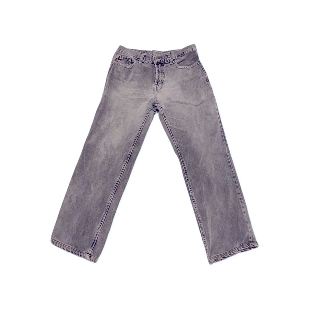 Vintage Emporio Armani Relaxed Grey Denim Jeans.